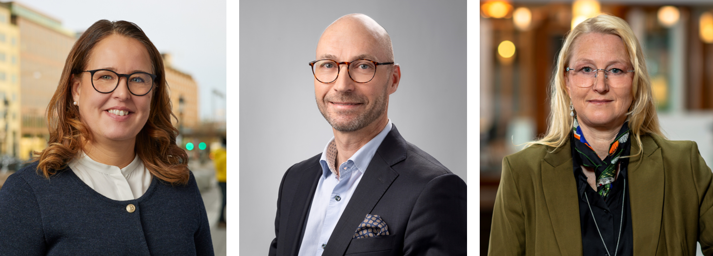 Cecilia Pettersson, Martin Nielsen och Sofia Hansdotter nya styrelseledamöter i Rättvist byggande.